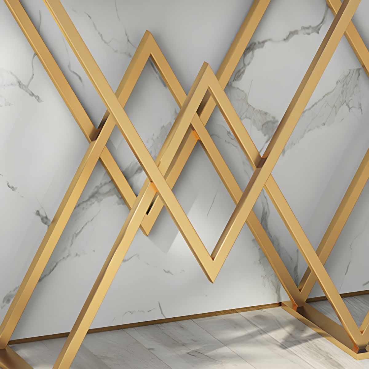 CONSOLE TABLE- DIAMOND DESIGN