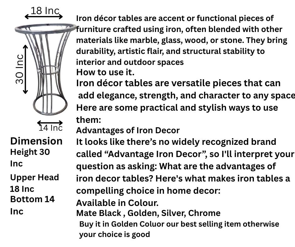 Artisan & Iron Decor AID No: 089