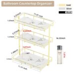 3 Layers Luxury Design Free Standing Shelf Makeup Organizer