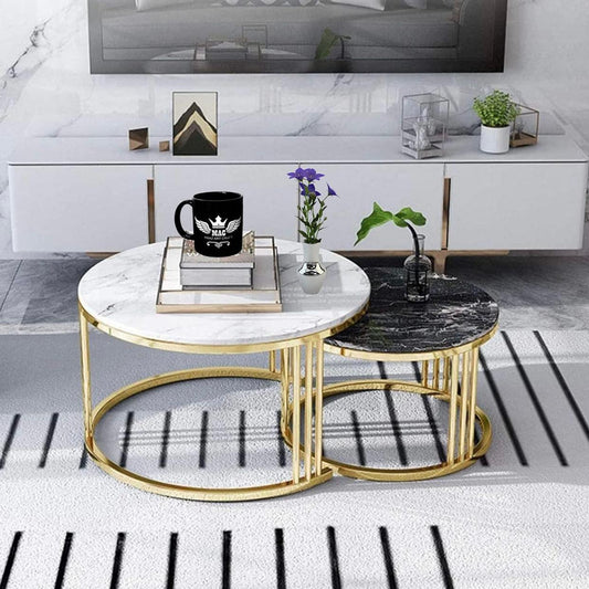 SET OF 2- CENTER TABLES-ROYAL DESTINY