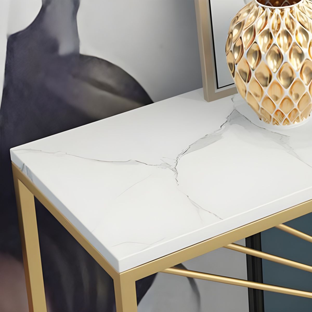 CONSOLE TABLE- GLAM RECTANGLE