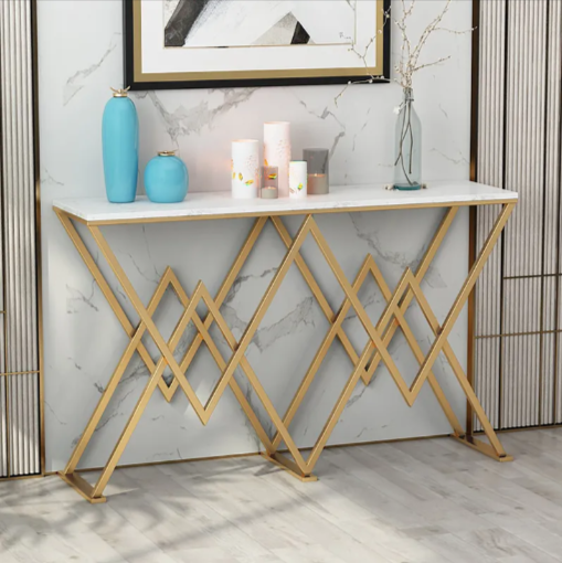CONSOLE TABLE- DIAMOND DESIGN