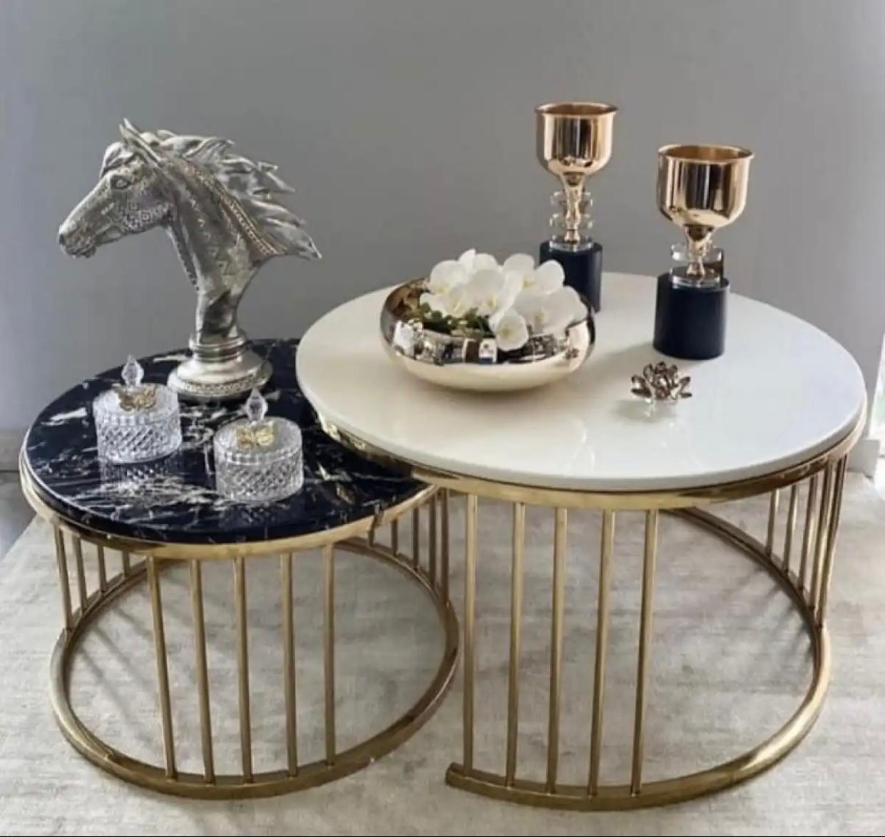 SET OF 2- CENTER TABLES-ROYAL DESTINY