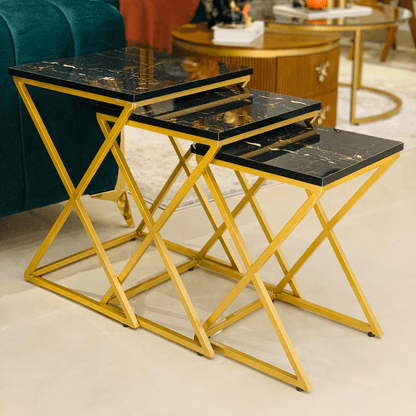 NESTING TABLES-X PATTERN