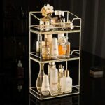 3 layer Premium Design Free Standing Shelf Makeup Organizer.