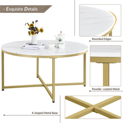 AUSTIN-CENTER TABLE-WHITE TOP