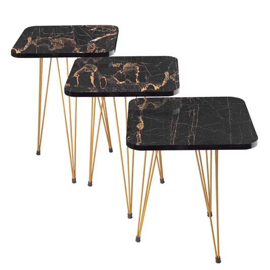 NESTING TABLES- SQUARE BLACK