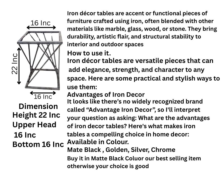 Artisan & Iron Decor AID No: 090