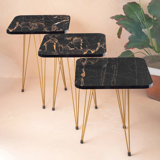 NESTING TABLES- SQUARE BLACK