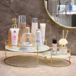 Clear 2 pieces Mackeup Organizer Trays, for cosmatics jewelry and perfume