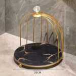 1-Tier Cosmettics Cage Luxury Makeup Organiser Display Stand.