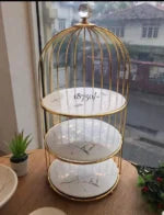 3 Tier.Large Cosmetics Cage For Makeup Storage Holder, Makeup Brush, Perfume