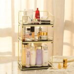 3 layer Premium Design Free Standing Shelf Makeup Organizer.
