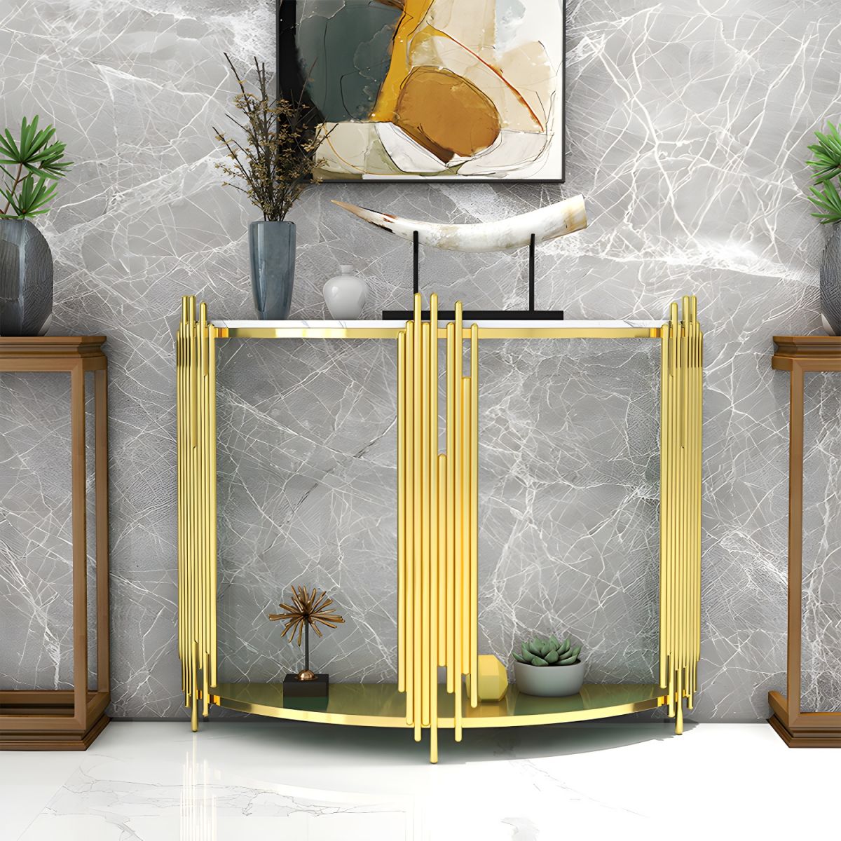 CONSOLE TABLE - HALF MOON