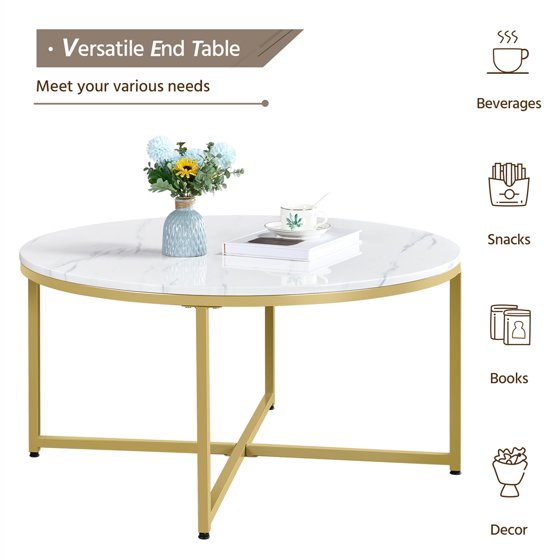 AUSTIN-CENTER TABLE-WHITE TOP