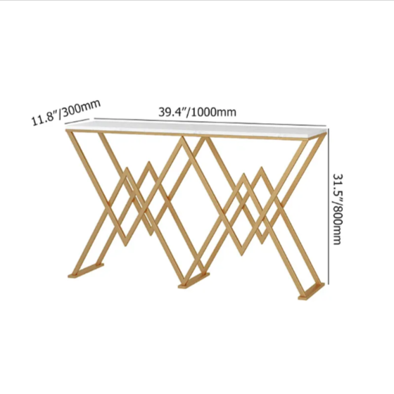 CONSOLE TABLE- DIAMOND DESIGN
