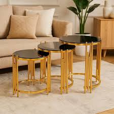 NESTING TABLES-ROUND SLEEK